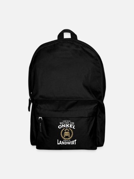 Ganz egal wie cool dein Onkel ist meiner ist Landw - Rucksack - Schwarz
