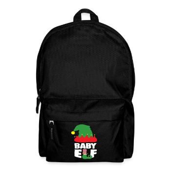Drôle de Noël Bébé Elfe Vêtements de Noël - Sac à dos - noir - Devant