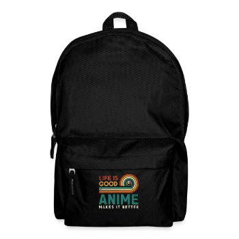 Life is good Anime makes it better for the - Backpack - black - Front