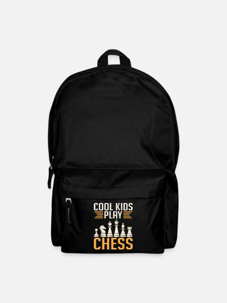 Les enfants cool jouent aux échecs - Sac à dos - noir