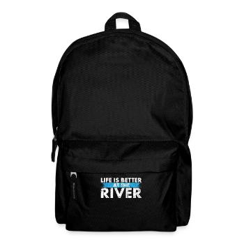 Life is Better on the River Design for Campers - Backpack - black - Front