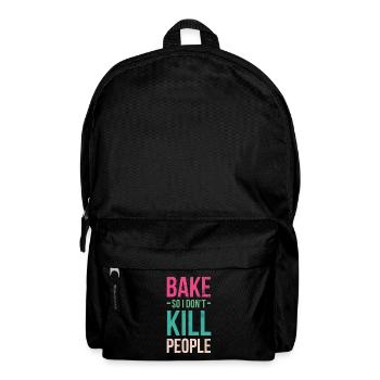 Baking so that I don't have people for bakers or - Backpack - black - Front