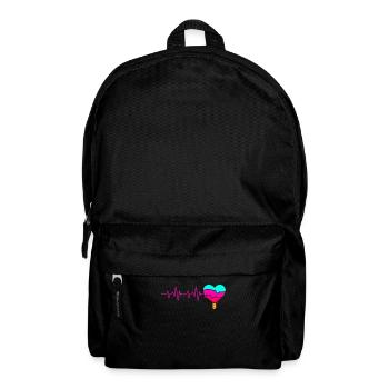 Herzschlag-eiscreme Für Gefrorene Süße Fans - Rucksack - Schwarz - Vorne