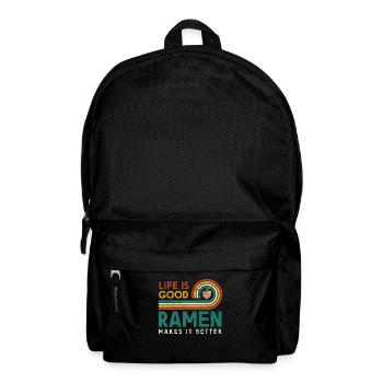 Life Is Good Ramen Makes It Better Noodles Too - Backpack - black - Front