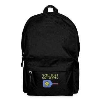 You just got served for Pickleball Player - Backpack - black - Front