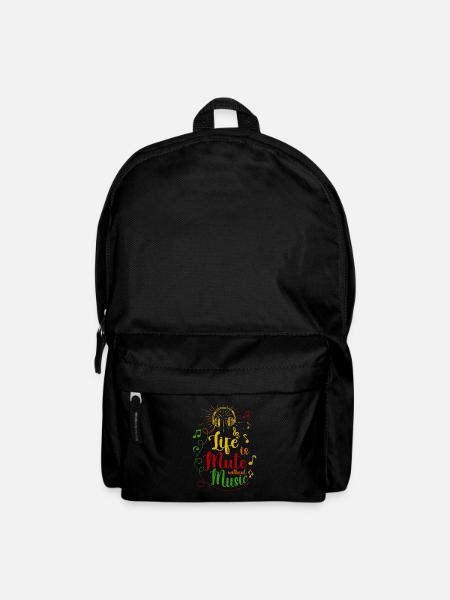 Das Leben Ist Stumm Ohne Musikdesign Für - Rucksack - Schwarz