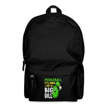 Pickleball Es Ist Eine Art Big Dill Paddleball - Rucksack - Schwarz - Vorne