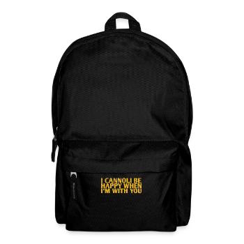 I can be happy when I am with you - Backpack - black - Front