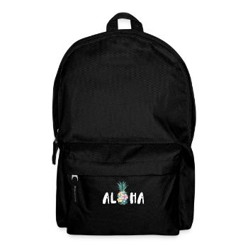 Aloha Pineapple Flower Design For Beach Lovers - Backpack - black - Front