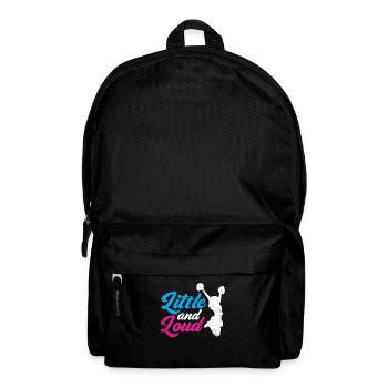 Small and loud design for cheerleaders - Backpack - black - Front