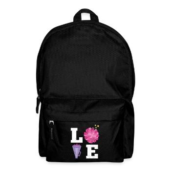Liebesdesign Für Cheerleader Cheer Girls - Rucksack - Schwarz - Vorne