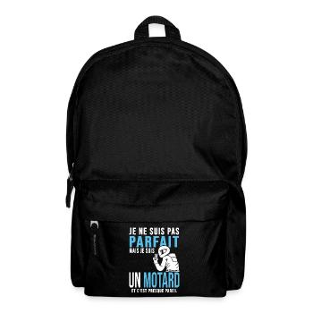 moto parfait motard humour homme motard - Sac à dos - noir - Devant