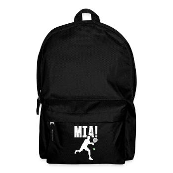 Weniger Arbeit, Mehr Padel, Mia - Rucksack - Schwarz - Vorne