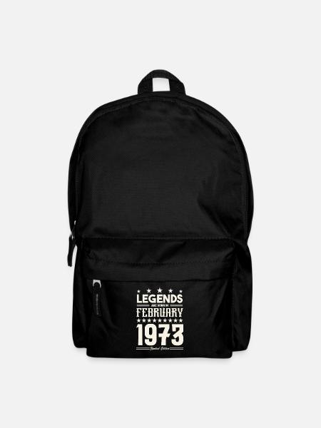 Cadeau Légende Février 1973. cadeau février 1973. - Sac à dos - noir