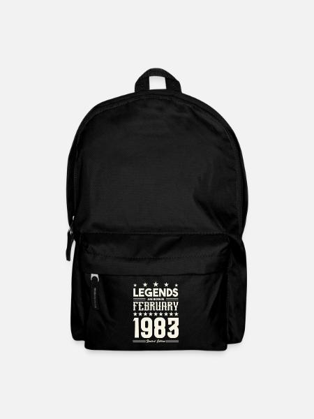 Cadeau Légende Février 1983. cadeau février 1983. - Sac à dos - noir