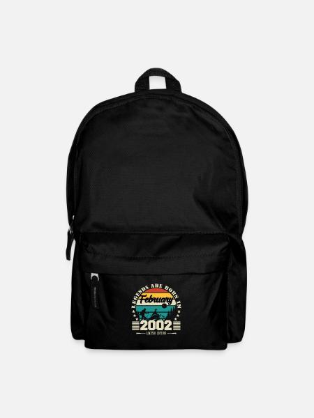 Februar 2002. Geburtstagsgeschenk Februar 2002. - Rucksack - Schwarz