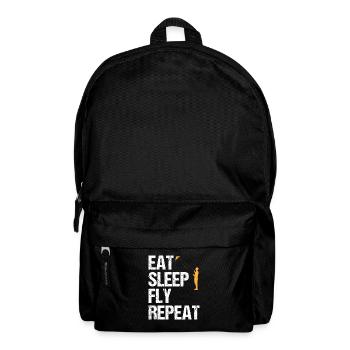 Drachensteigen Spruch Drachenfliegen Geschenk - Rucksack - Schwarz - Vorne