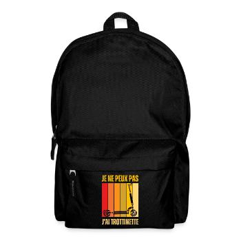Je Peux Pas J'ai Trottinette Électrique Trot Elec - Sac à dos - noir - Devant