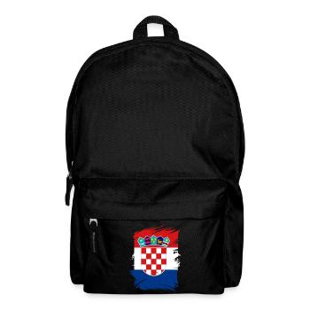 Kroatien Flagge Adria Zagreb Kroatische Fahne - Rucksack - Schwarz - Vorne