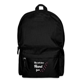 The one who walks with the dog Dogs Mom - Backpack - black - Front