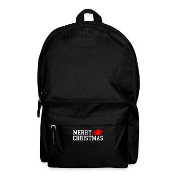 Football Festive Mood Merry Christmas - Backpack - black - Front