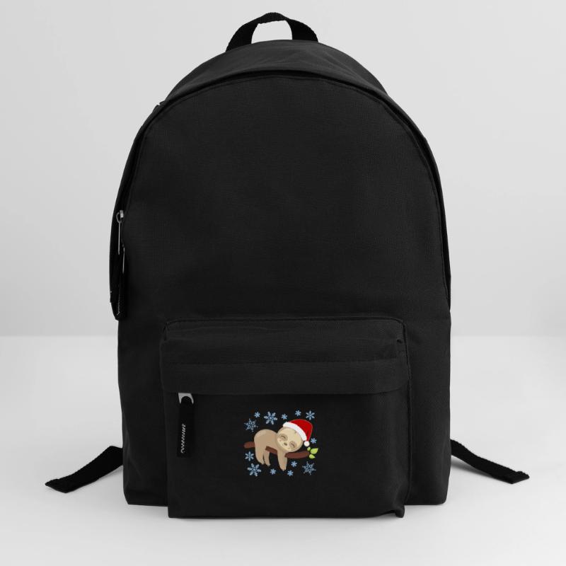 Sloth Christmas Nap Cozy Holidays Backpack