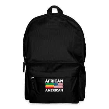 African American Roots Pride Flag - Backpack - black - Front
