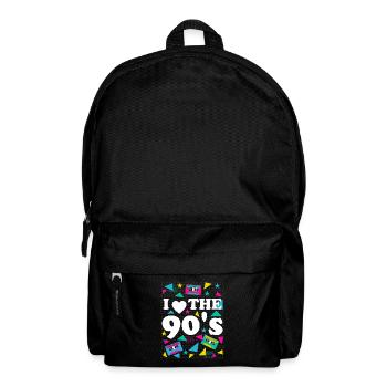 Liebe für 90er Retro Vibes Geschenkidee - Rucksack - Schwarz - Vorne