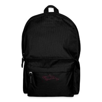 Elegante Orca Silhouetten Meerestraum - Rucksack - Schwarz - Vorne