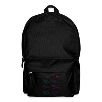 Turtle Family Ocean Love Environmental Protection - Backpack - black - Front