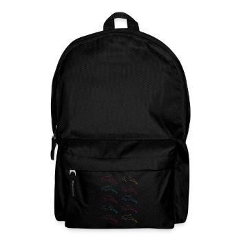 School of Dolphins Freedom of the Sea Gift - Backpack - black - Front