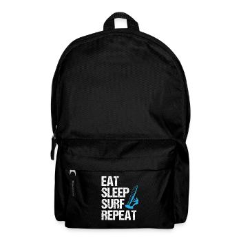 Surf rhythm - eat, sleep, surf - Backpack - black - Front