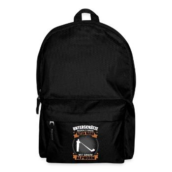 Alphorn Geschenk - Alter Mann, Weiser Klang - Rucksack - Schwarz - Vorne