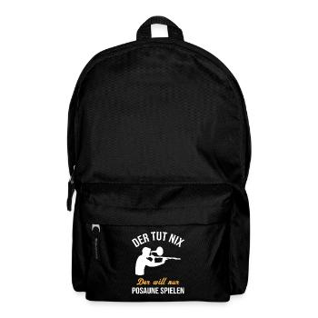 Ne veut pas jouer au trombone cadeau - Sac à dos - noir - Devant