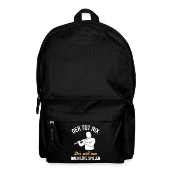 Harmless flute player joke - Backpack - black - Front