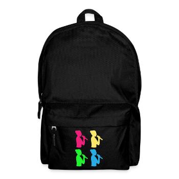 Bunte Chor Vielfalt Gesang - Geschenk - Rucksack - Schwarz - Vorne