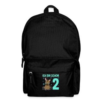 Two Year Old Naughty Birthday Donkey - Backpack - black - Front