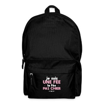 Je Suis Une Fée La Fée Pas Chier - Sac à dos - noir - Devant