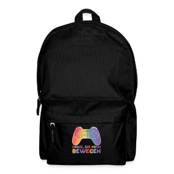 Gamer Gaming Zocker Zocken Weihnachten - Rucksack - Schwarz - Vorne