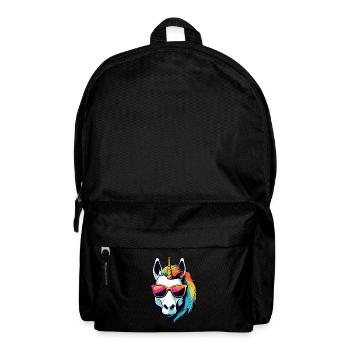 Unicorn Head Portrait - Backpack - black - Front