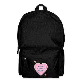 Freches Herz Sugar Daddy mit Statement - Rucksack - Schwarz - Vorne
