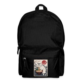 Kawaii Katze Ramen Nudeln Anime Katze - Rucksack - Schwarz - Vorne