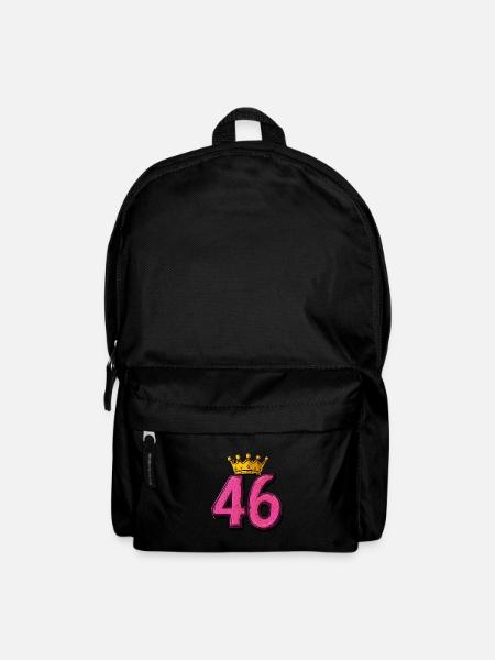 46 Numéro Jersey Couronne - Sac à dos - noir