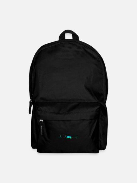 Gaming Herzschlag Gamer Zocken Konsole Geschenk - Rucksack - Schwarz
