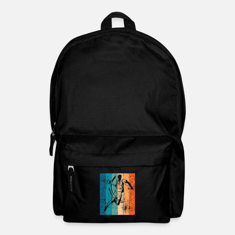 Retro Handballer Handball Vintage Geschenk - Rucksack - Schwarz
