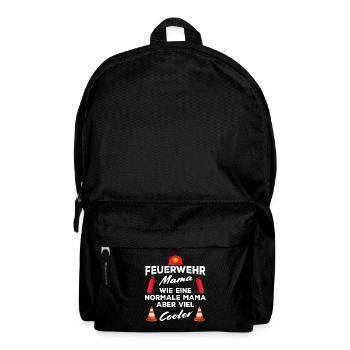 Feuerwehrfrau Mama Feuerwehr Mutter Muttertag - Rucksack - Schwarz - Vorne