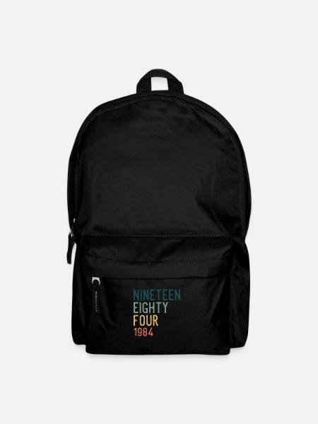 Vintage 1984 84 Geburtstag Retro Jahrgang Geschenk - Rucksack - Schwarz
