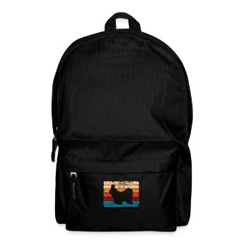 Shih Tzu amoureux des chiens Retro vintage Idée cadeau - Sac à dos - noir - Devant