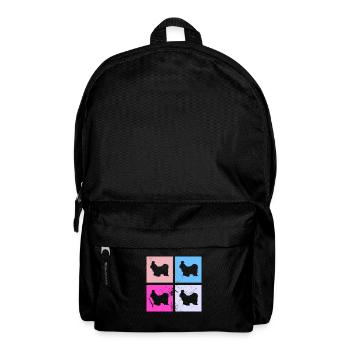 Shih Tzu dog lover Retro vintage Gift idea - Backpack - black - Front