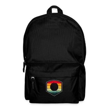 Apfel Gesund Frucht Obst Vegan Retro Geschenk - Rucksack - Schwarz - Vorne